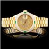 Image 1 : Rolex 18K YG DateJust Diamond Ladies Watch