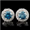 Image 1 : 14K Gold 1.03ctw Diamond Earrings