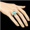 Image 3 : 18K Gold 8.14ct Emerald & 1.40ctw Diamond Ring