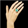 Image 4 : 18K Gold 8.14ct Emerald & 1.40ctw Diamond Ring