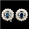 Image 1 : 18K Gold 1.67ctw Diamond Earrings