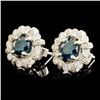 Image 2 : 18K Gold 1.67ctw Diamond Earrings