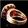 Image 3 : 18K Gold 8.65ct Rubellite & 1.44ctw Diamond Ring