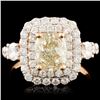 Image 1 : 18K Gold 2.11ctw Diamond Ring