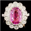 Image 1 : 18K Gold 3.01ct Sapphire & 0.97ctw Diamond Ring