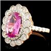 Image 2 : 18K Gold 3.01ct Sapphire & 0.97ctw Diamond Ring