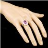 Image 3 : 18K Gold 3.01ct Sapphire & 0.97ctw Diamond Ring