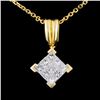 Image 1 : 18K Gold 0.50ctw Diamond Pendant