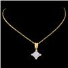 Image 2 : 18K Gold 0.50ctw Diamond Pendant