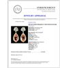 Image 3 : 18K Gold 16.88ctw Morganite & 1.30ctw Diamond Earr