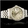 Image 3 : Rolex SS DateJust 1.50ctw Diamond 36MM Wristwatch