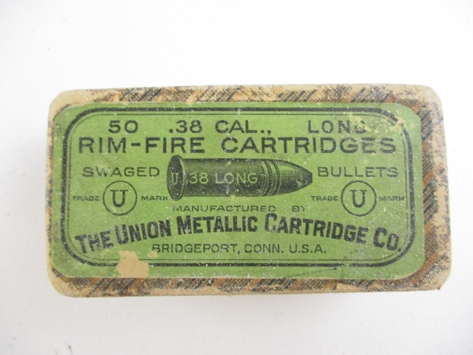 THE UNION METALLIC CARTRIDGE CO .38 CAL RIMFIRE COLLECTIBLE AMMO