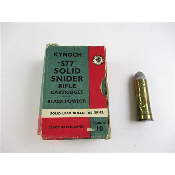KYNOCH .577 SNIDER AMMO LOT