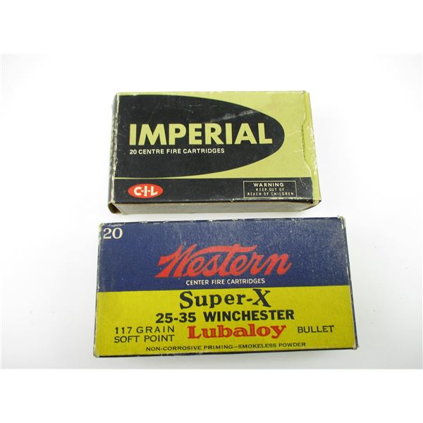 ASSORTED 25-35 WIN COLLECTIBLE AMMO