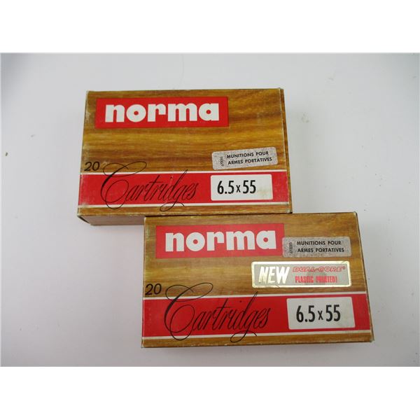 NORMA 6.5X55 COLLECTIBLE AMMO LOT