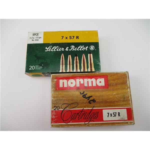 ASSORTED 7X57 R COLLECTIBLE AMMO LOT