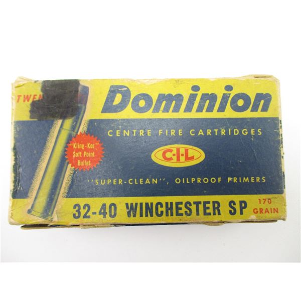 DOMINION 32-40 WIN COLLECTIBLE AMMO