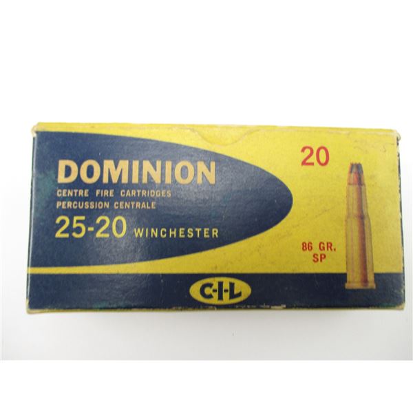 DOMINION 25-20 COLLECTIBLE AMMO