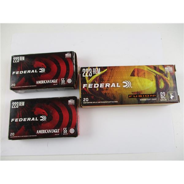 ASSORTED FEDERAL .223 REM AMMO