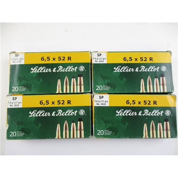 SELLIER & BELLOT 6.5X52 R AMMO
