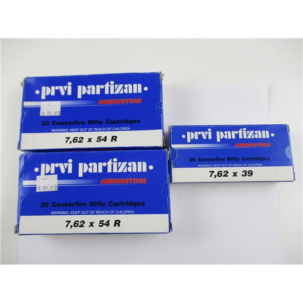 ASSORTED PRVI PARTIZAN AMMO