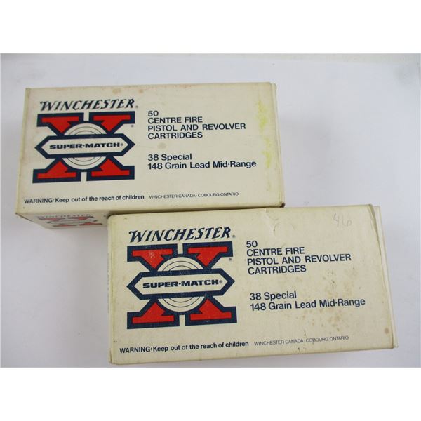 WINCHESTER .38 SPECIAL AMMO