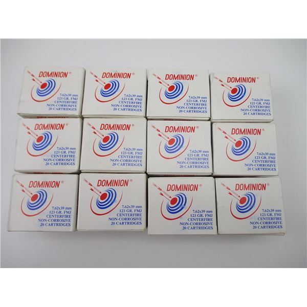 DOMINION 7.62 X 39 MM AMMO LOT