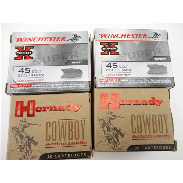 ASSORTED .45 COLT AMMO