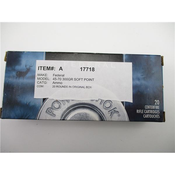 FEDERAL 45-70 GOVT AMMO