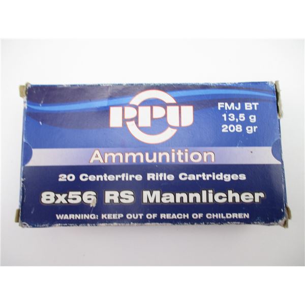 PPU 8X56 RS MANNLICHER AMMO