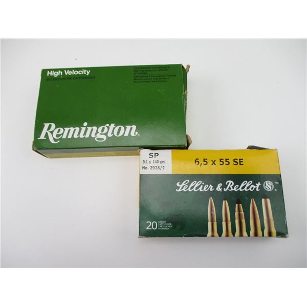 ASSORTED 6.5X55MM AMMO LOT