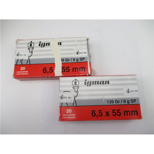 IGMAN 6.5X55MM AMMO
