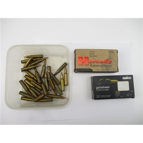 ASSORTED .222 REMINGTON AMMO LOT