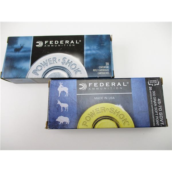 FEDERAL POWERSHOK 45-70 GOVT AMMO LOT