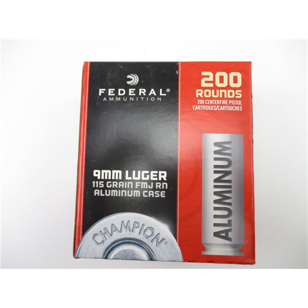 FEDERAL 9 MM LUGER AMMO LOT