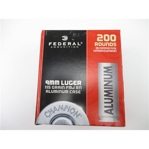 FEDERAL 9 MM LUGER AMMO LOT