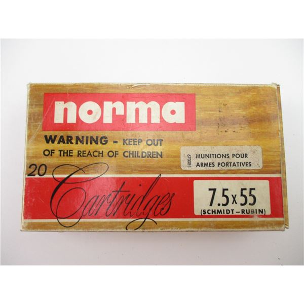 NORMA 7.5X55 SCHMIDT-RUBIN AMMO