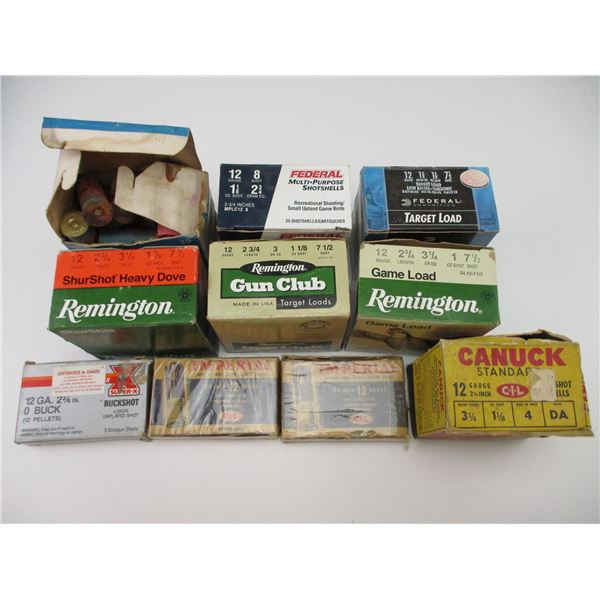 ASSORTED 12 GAUGE SHOTSHELL LOT