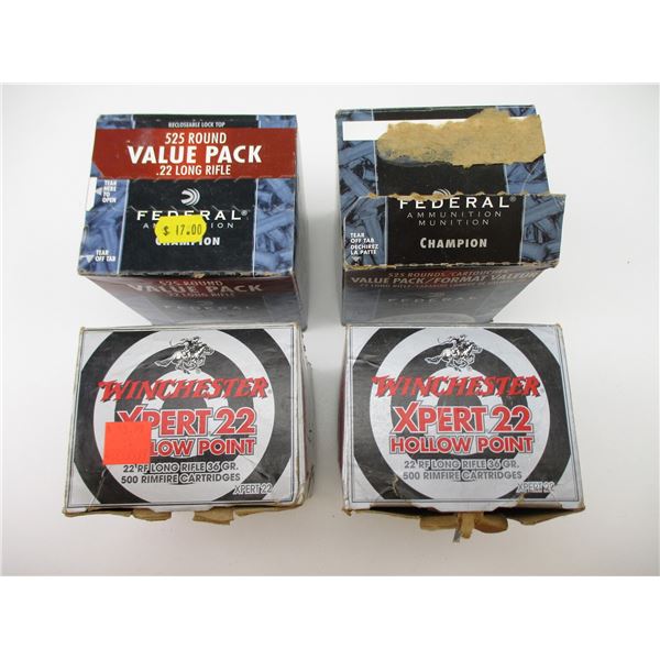 ASSORTED .22 RIMFIRE AMMO LOT