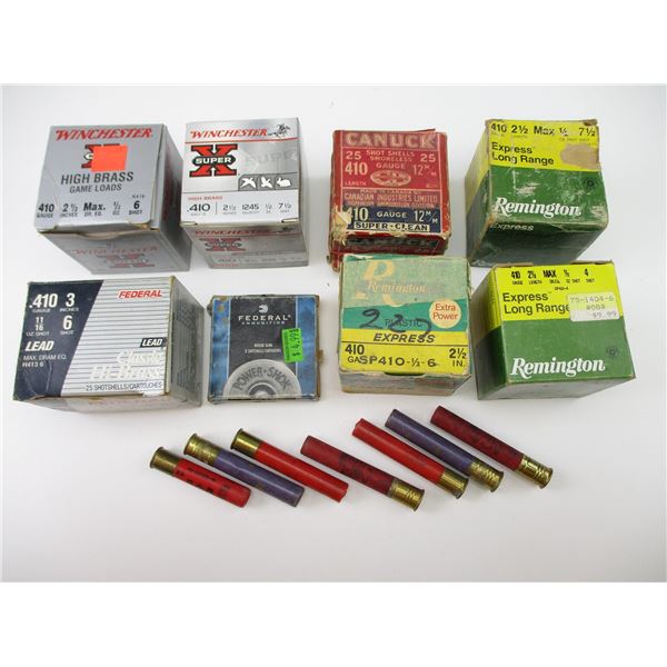 ASSORTED .410 GAUGE SHOTSHELL LOT