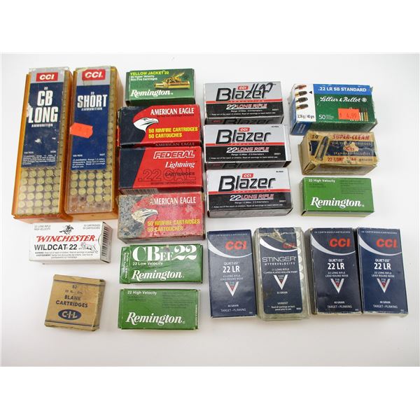 ASSORTED .22 RIMFIRE AMMO LOT
