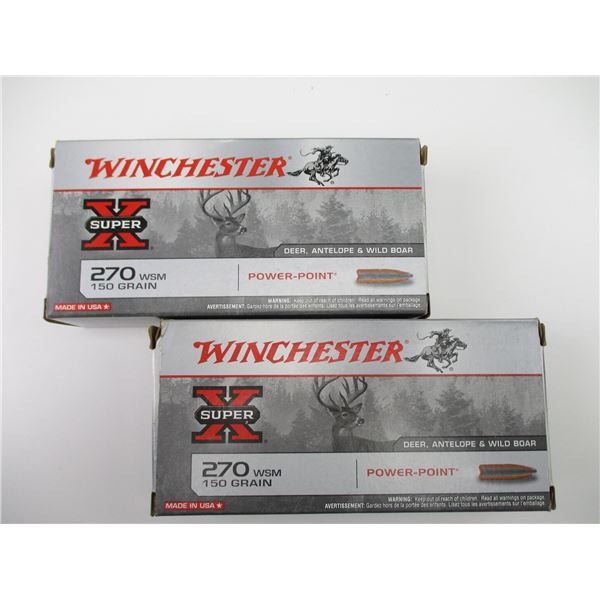 WINCHESTER SUPER-X .270 AMMO