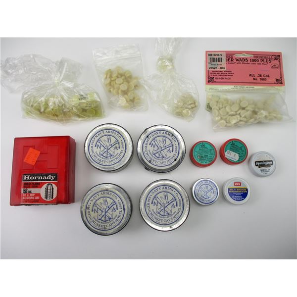PERCUSSION CAPS & RELOADING LOT