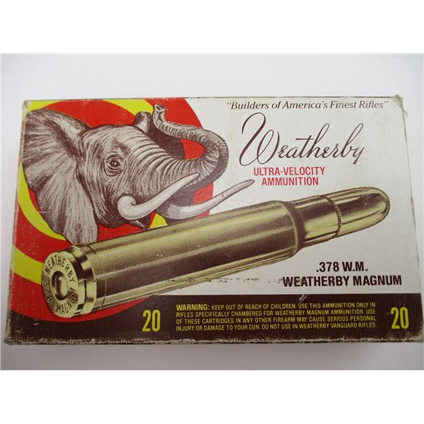 WEATHERBY .378 MAG AMMO