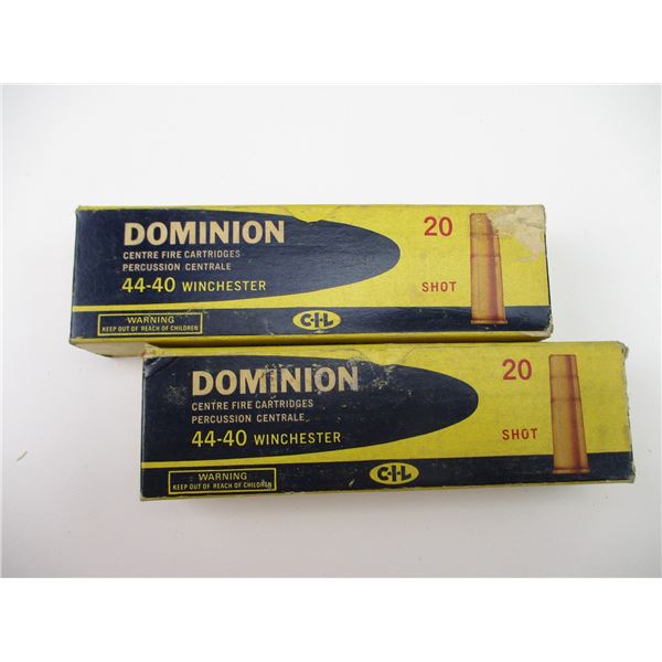 DOMINION 44-40 WIN AMMO LOT