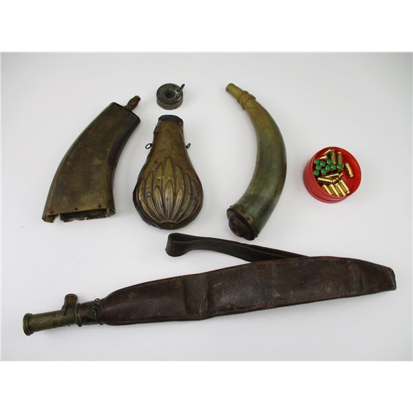 ASSORTED 8MM BLANKS & POWDER HORNS