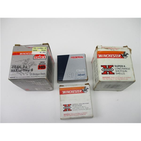 ASSORTED .410 GA SHOTSHELLS