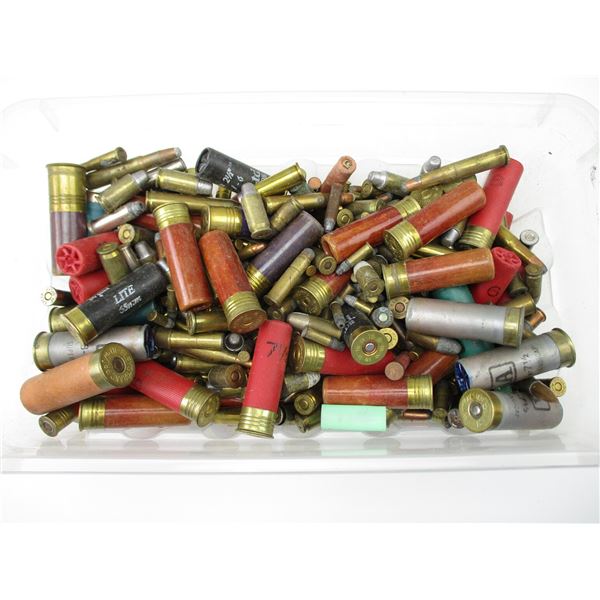 ASSORTED RELOADED AND FACTORY AMMO LOT