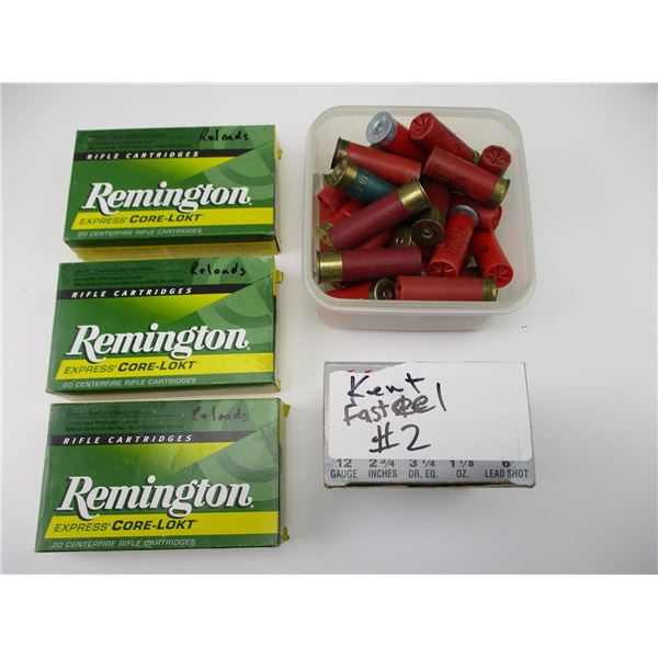 ASSORTED RELOADED AMMO LOT