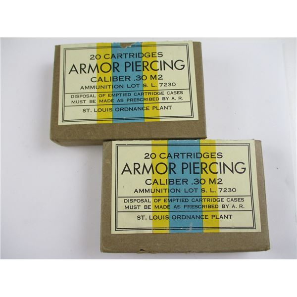 US MILITARY .30 M2 ARMOR PIERCING AMMO